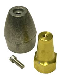 Picture of Caldwell Performance Metals 10195A Mercruiser Bravo 3 Prop Anode Retrofit Kit - Aluminum (2003 & Earlier)