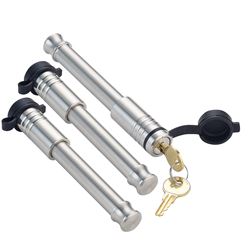 Picture of Infinite Rule Security 61637-BX 3-Pack Keyed Alike Demco EZ Latch 2-5/16in Coupler Latch Lock & 2.5in Receiver Lock Set with Protector