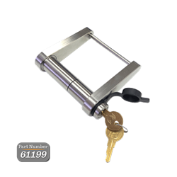 Picture of Infinite Rule Security 61199-S Trailer Tongue Latch Lock for Dexter A-60 Coupler 2in Ball Stainless Steel
