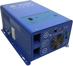 Picture of AIMS Power PICOGLF15W12V120V 1500W Pure Sine Wave Low Frequency Inverter Charger 12V DC to 120V AC