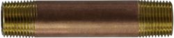 Picture of Brass Fittings 40-043 3/8" x 2-1/2" Red Brass Pipe Nipple