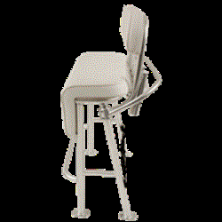 Picture of Taco Metals L10-2010BSA-1 Neptune III Leaning Post with Backrest and Grab Rail