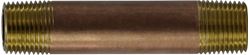 Picture of Brass Fittings 40048 Red Brass Pipe Nipple 3/8" x 5"