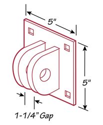 Picture of Tie Down Engineering 26407 Commercial Grade Female T Connector Dock Hardware 5x5