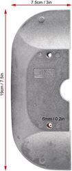 Picture of Martyr Anodes CM821629CA Mercury Mercruiser Aluminum Trim Tab Anode