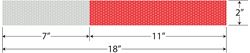 Picture of Optronics RE-418T DOT-C2 Reflective Conspicuity Tape Strips 2x18 Inch 4-Pack