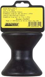 Picture of Seachoice 56301 Bow Roller 3 Inch Black Rubber 1/2 Inch ID