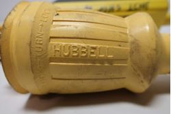 Picture of Hubbell HBL105GF 30A Twist-Lock to 15A GFCI Adapter Yellow Watertight