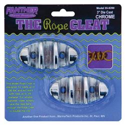 Picture of Panther 558200 3-Inch Die Cast Chrome Gripper Rope Cleat - 2 Pack