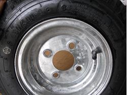 Picture of Loadstar Tires 30010 Bias Tire and Wheel Assembly 480/400-8 4-Hole Galvanized