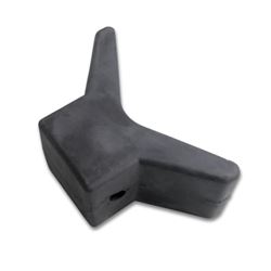 Picture of Tie Down Engineering 86490 3" Rubber V-Bow Stop 1/2" Shaft Black Boat Trailer