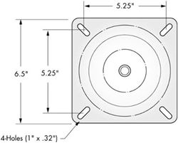 Picture of Attwood Marine 1002-S Seat Mount Lock'N-Pin Without Spring Zinc Plated