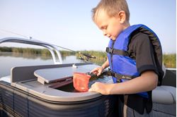 Picture of Full Throttle 10300050000112 General Purpose Child Life Jacket Blue/Black Type III PFD