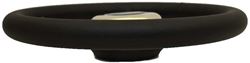 Picture of Uflex V01 Marine Steering Wheel - Black Grip, Stainless Steel, 5-Spoke