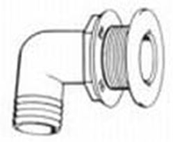 Picture of T-H Marine TH1592DP Thru-Hull Fitting 1-1/2 Inch 90 Degree White