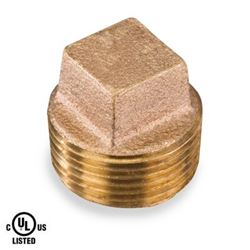 Picture of Brass Fittings 44654 Bronze Square Head Cored Plug 3/4" NPT