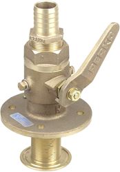 Picture of Perko 0835005PLB 3/4" Bronze Ball Valve Seacock with Straight Tail Piece