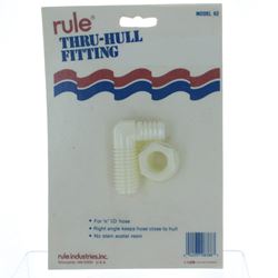 Picture of Rule Industries 62 Thru-Hull Fitting 5/8" Right Angle 90-Degree Marine Plumbing