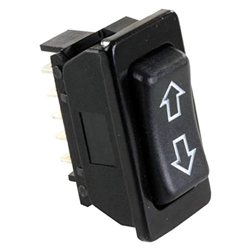 Picture of JR Products 13885 On/Off Rocker Switch with Chrome Face Plate