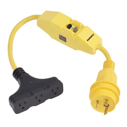 Picture of Marinco 121A Pigtail Adapter 30A Locking to 50A Locking