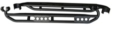 Picture of TrailFX J053T Rocker Guard for Jeep Wrangler JL - Textured Black Steel