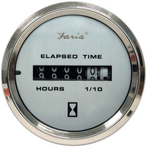 Picture of Faria Instruments F13130 Dress White 2" Digital Hourmeter 12-32VDC