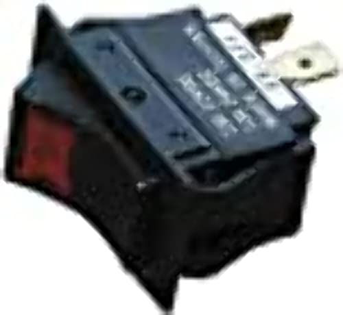 Picture of Whitecap Industries S8051BC Rocker Switch Mounting Plate - Center Mount Black Bakelite