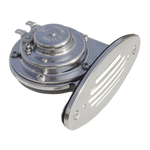 Picture of Schmitt Marine Steering Wheels 10036 Stainless Steel Mini Compact Horn 12V