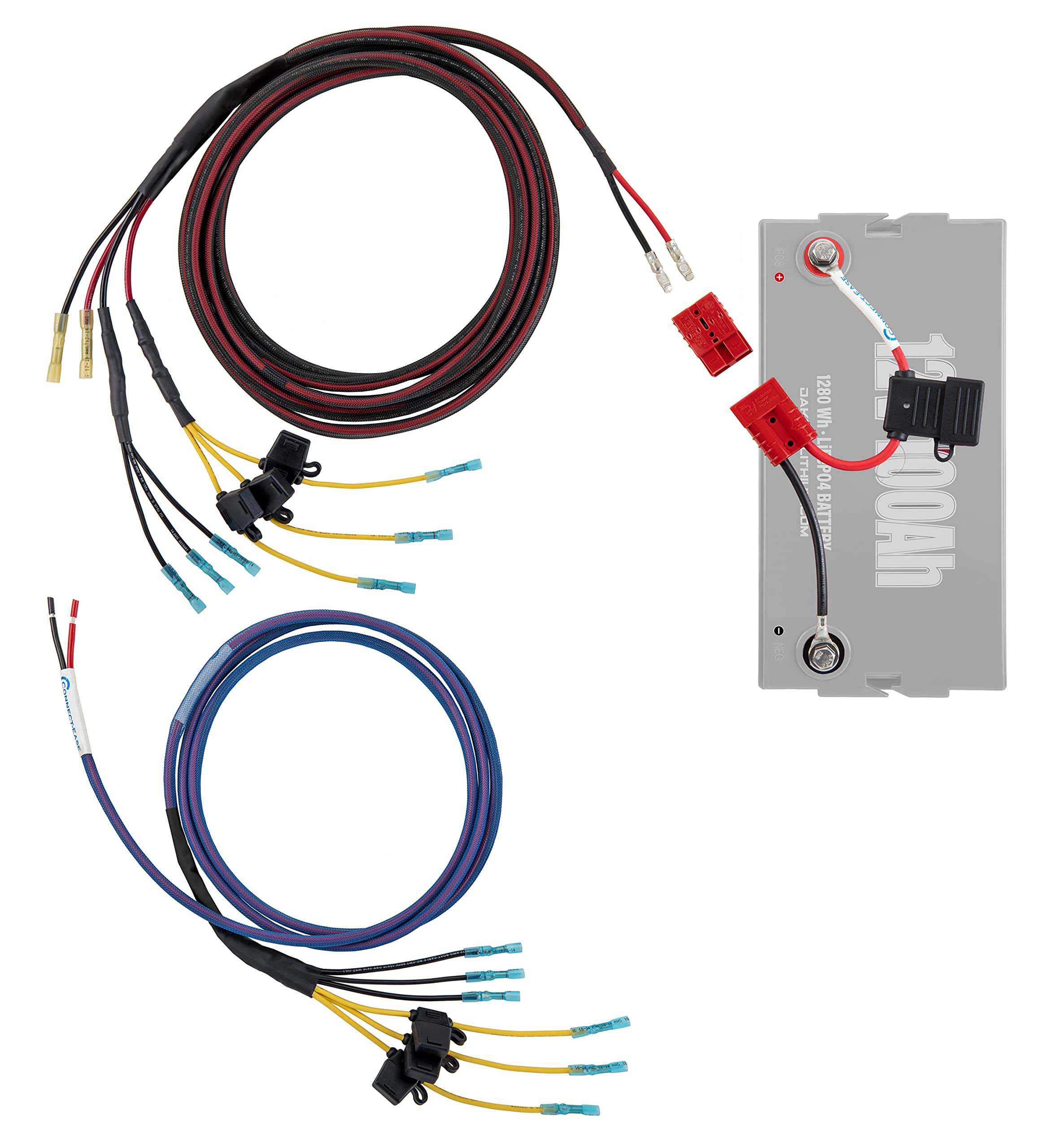 Picture of Connect-Ease RCE12VGRPTLR Graph Power Tiller Marine Wiring Harness Kit