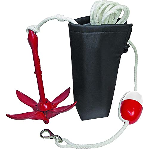 Picture of T-H Marine BE-AN-50910-DP 10lb Vinyl Coated Mushroom Anchor Kit with 50ft Line