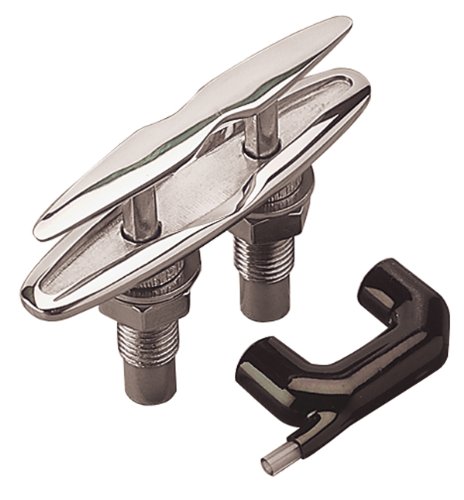 Picture of Sea-Dog Line 041115B-1 Oval Folding Cleat with Hidden Hex Bolts Black