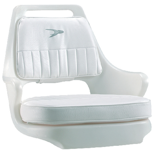 Picture of Wise Seating 1148-1904 48" DLX Series Coaming Bolster - Brite White/Mariner Blue