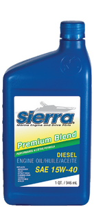 Picture of Sierra 118-9554-2 15W-40 Heavy Duty Marine Engine Oil - 1 Quart