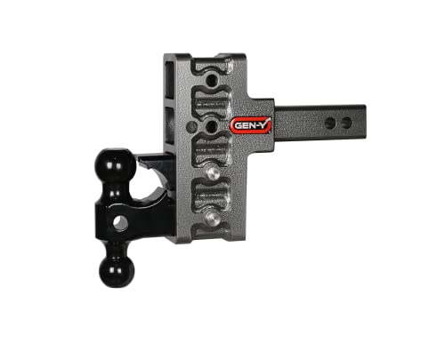Picture of Gen-Y Hitch GH-8056AL-BRK-BK Executive Torsion-Flex Fifth Wheel to Gooseneck Adapter with Auto Latch