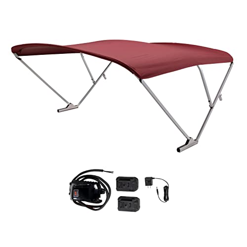 Picture of SureShade 2021014015 Sureshade Power Bimini Replacement Canvas - Burgundy