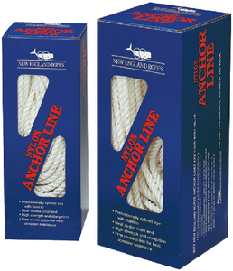 Picture of New England Ropes C7050-18-00600 Premium Nylon Anchor Line 9/16 x 600 White