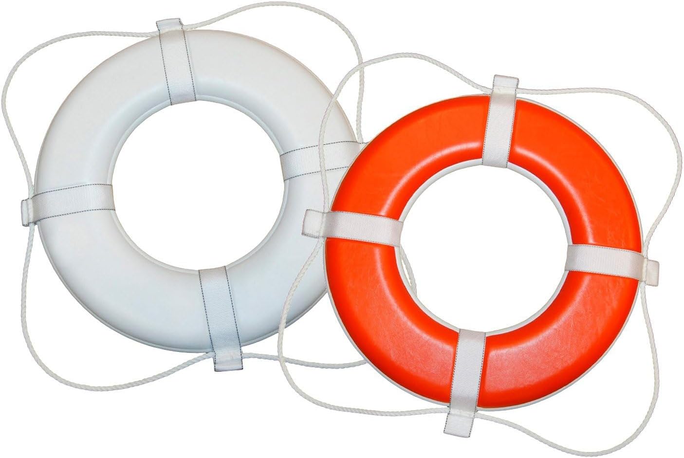 Picture of Taylor Made 2020122286 24-Inch Orange Foam Ring Buoy with White Grab Line