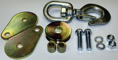 Picture of Powerwinch (carefree Of Colo) 21500-J-2500-BF-Z-R Powerwinch Utility Series Jack - 2500lb, Bolt-On, Flat Plate, Zinc