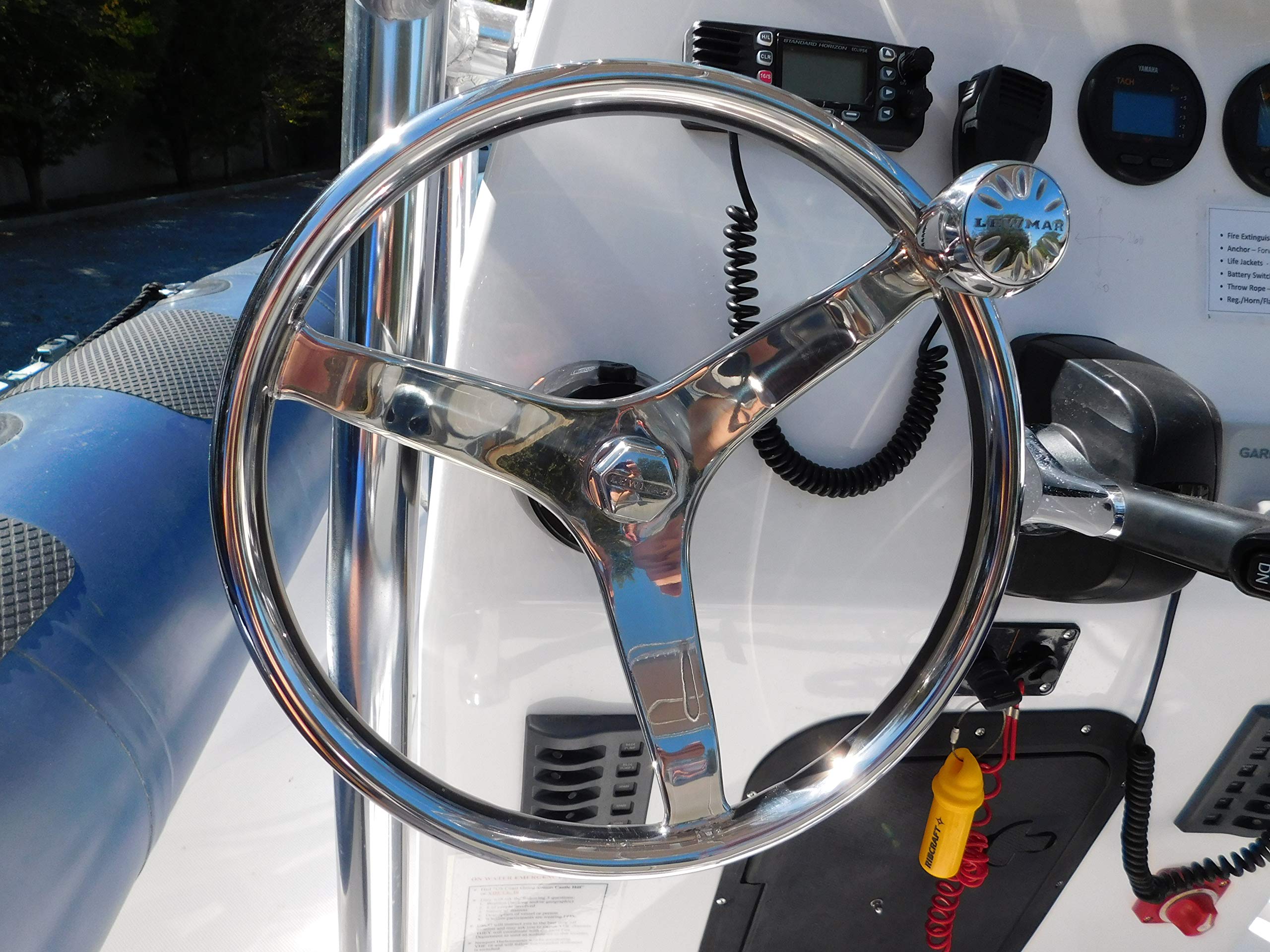 Picture of Lewmar 2020211227 Steering Wheel 13.5 Inch with 5/8 Inch Welded Nut