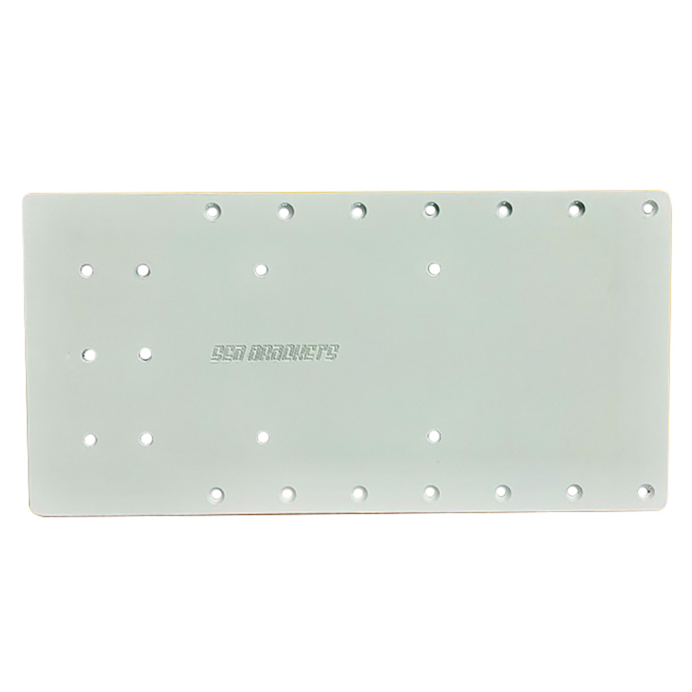 Picture of Sea Brackets SEA2312-BLK 14" Straight Trolling Motor Mounting Plate for Garmin Kraken - Black