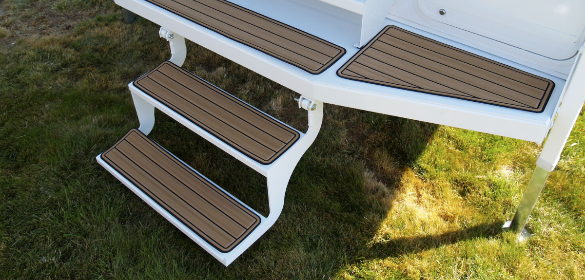 Picture of SeaDek 59683-85886 RV Step Treads 17x7.5 Storm Gray Non-Skid EVA Foam