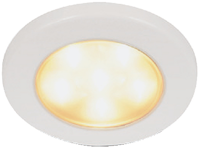 Picture of Hella 958126131 Marine Blue LED Easy Fit Step Light Polished 316 Stainless Steel Cap