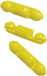Scotty #1008 Stopper Set - 6 Pack Black/Yellow Nylon Stoppers For Fishing Releases