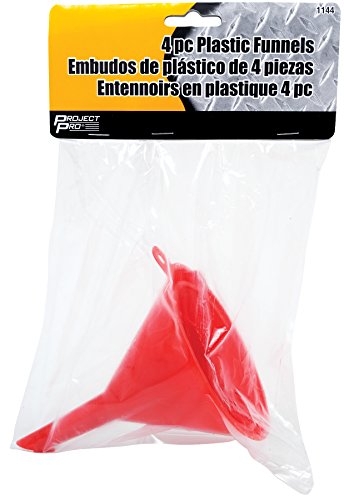 Performance Tool 1144 Wilmar Corp. /  4 pc Plastic Funnels