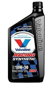 Valvoline 679083 VR1 Synthetic Racing Motor Oil 10W-30
