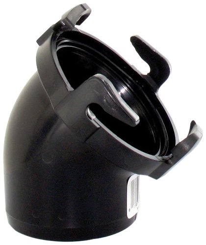 Valterra T1025 45 Degree RV Sewer Hose Adapter - Black Bulk