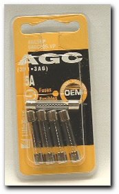 Littelfuse Agc5bp 5a Agc Glass Fuse, (pack Of 5)