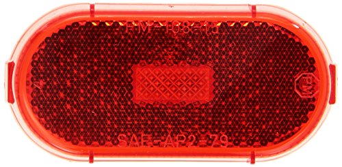 Peterson Fluid 108-15R Replacement Lens - Red Oblong Clearance Light Lens