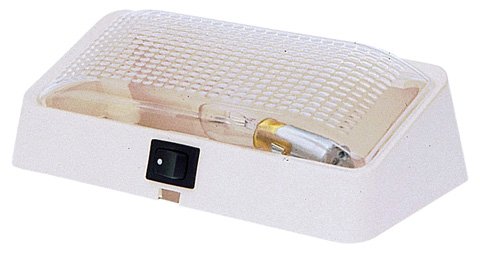 Peterson Fluid V384S Porch/Utility Light with Switch Polar White