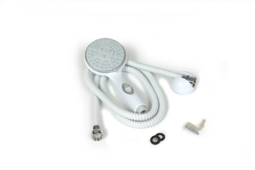 Camco 43714 Handheld RV Shower Head Kit with On/Off Switch, White